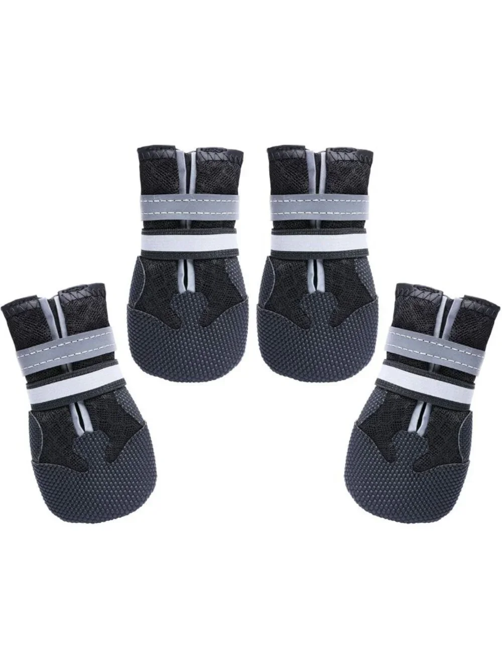 Breathable Non-Slip Dog Boots for Medium & Large Dogs - Lightweight Summer Paw